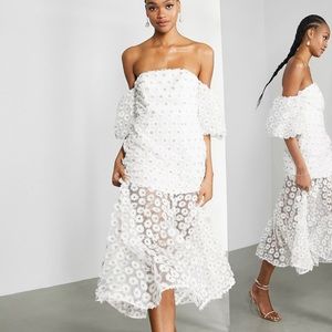 Size 14 embroidered floral dress by ASOS
